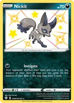 Nickit Shining Fates Shiny Vault