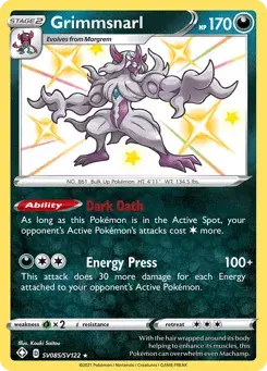 Grimmsnarl Shining Fates Shiny Vault
