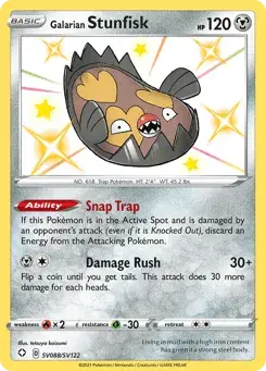 Galarian Stunfisk Shining Fates Shiny Vault