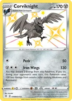Corviknight Shining Fates Shiny Vault