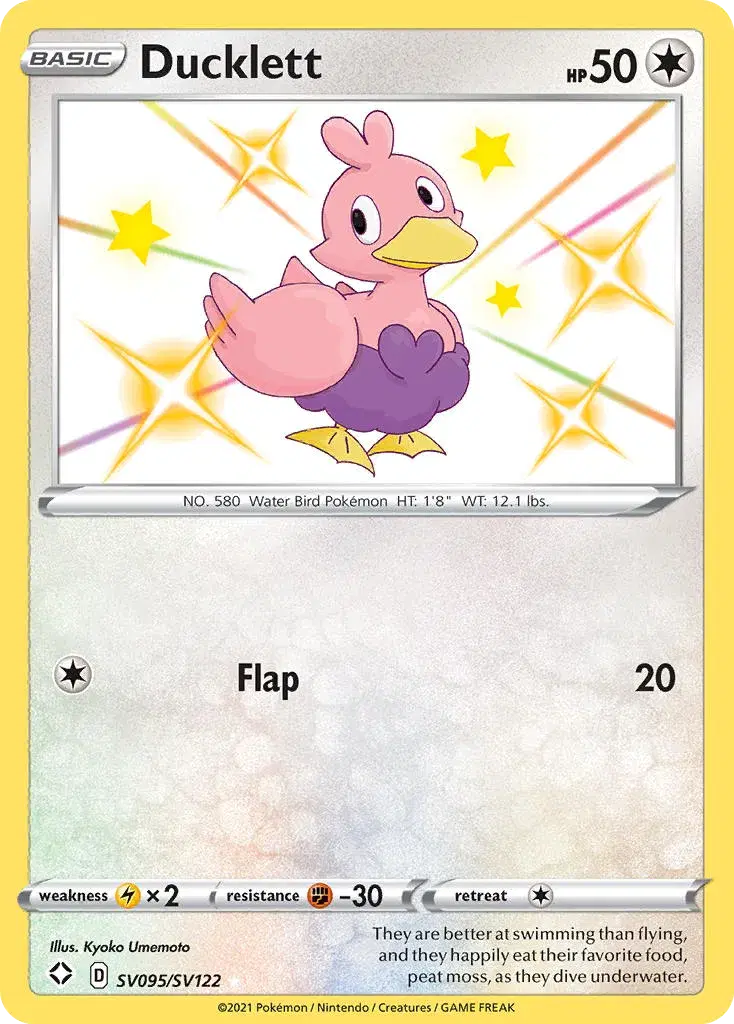 Ducklett Shining Fates Shiny Vault SV095