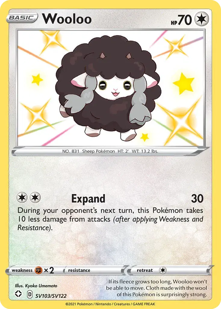 Wooloo Shining Fates Shiny Vault SV103