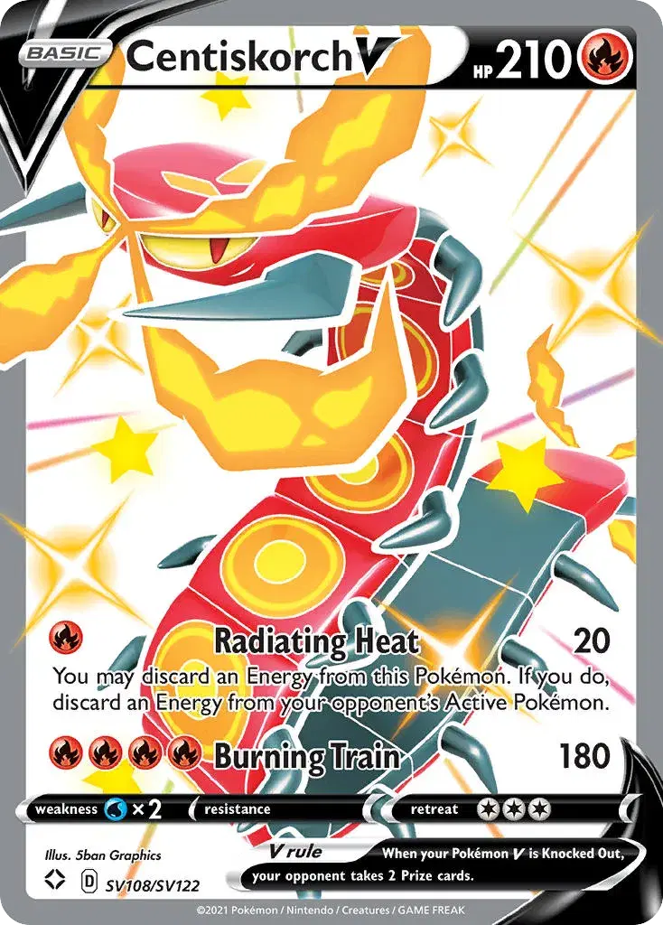 Centiskorch V Shining Fates Shiny Vault SV108