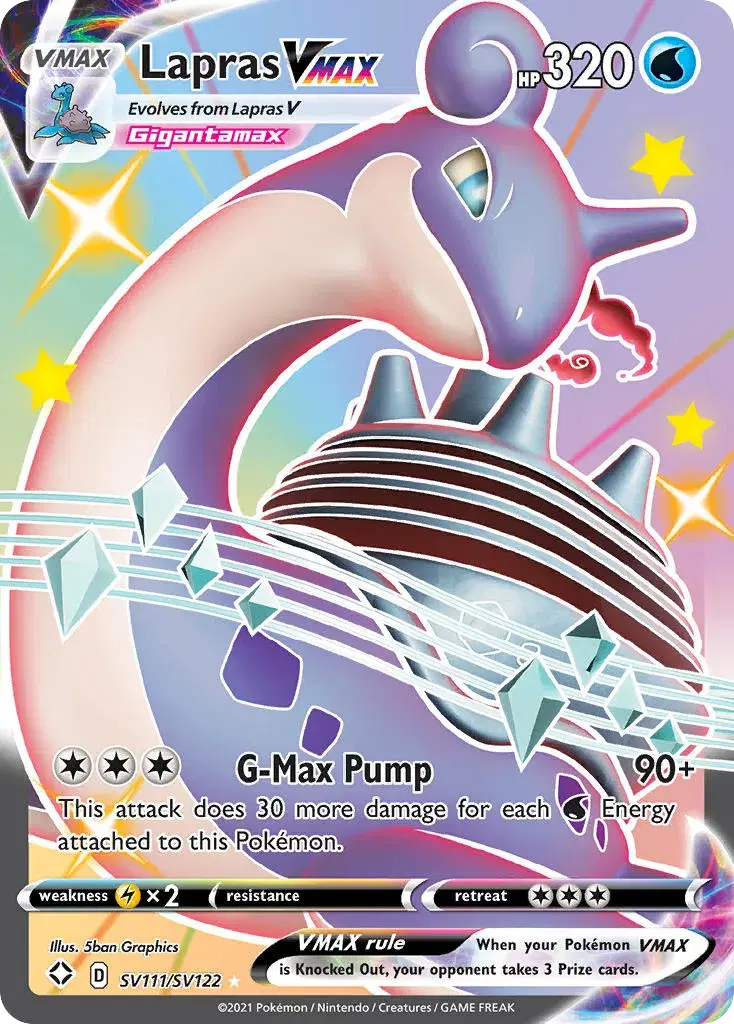 Lapras VMAX Shining Fates Shiny Vault SV111