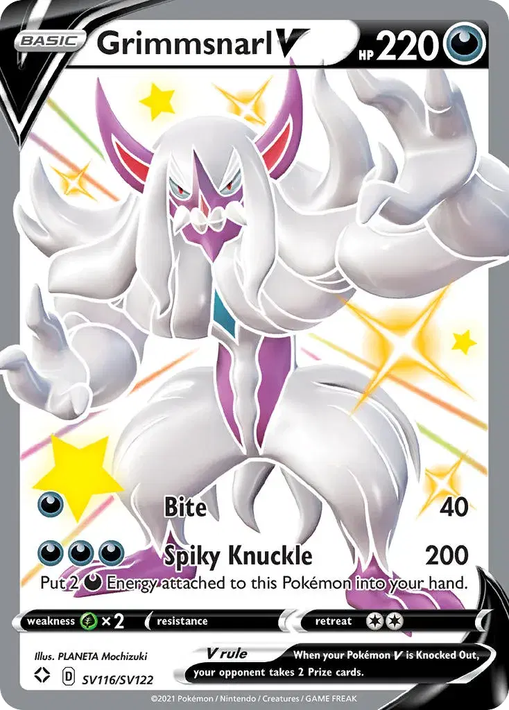Grimmsnarl V Shining Fates Shiny Vault SV116