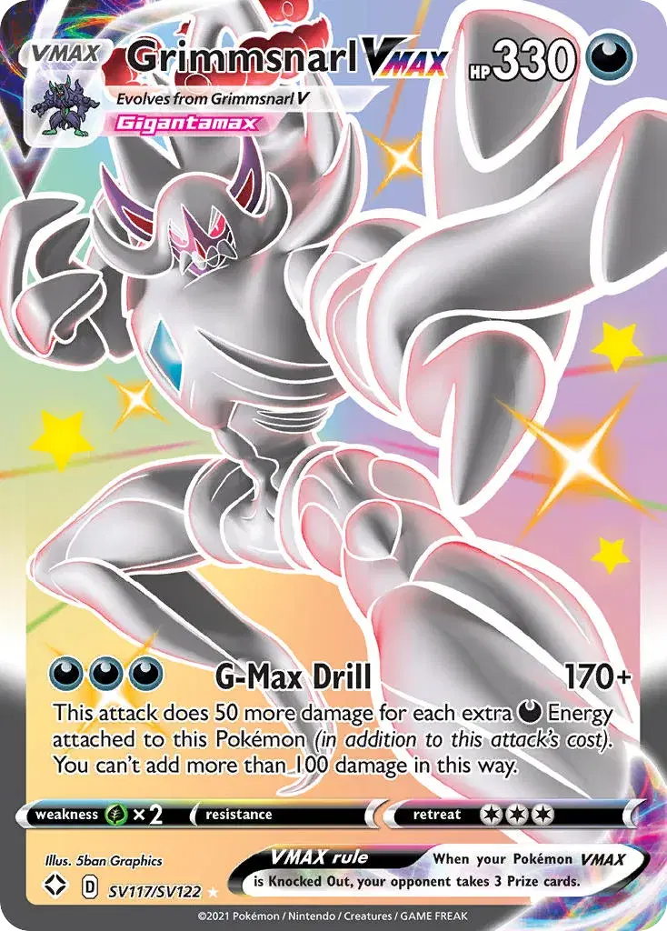 Grimmsnarl VMAX Shining Fates Shiny Vault SV117