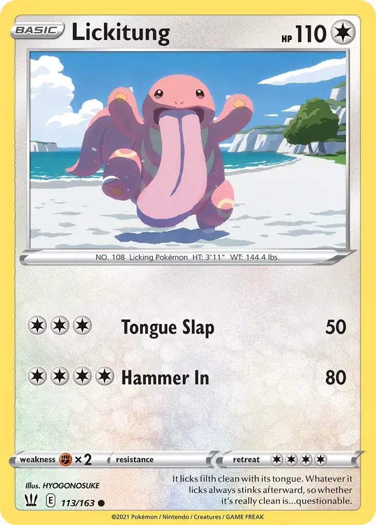 Lickitung Battle Styles 113
