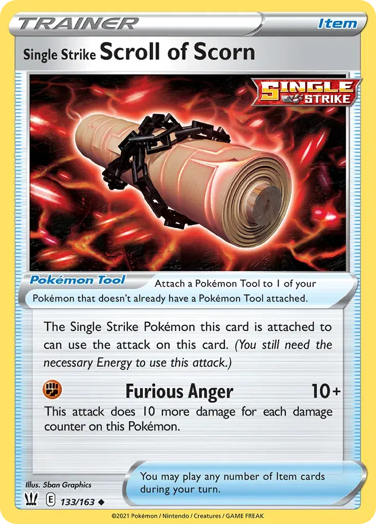 Single Strike Scroll of Scorn Battle Styles 133