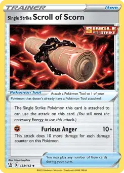 Single Strike Scroll of Scorn Battle Styles