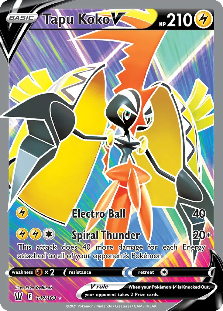Tapu Koko V Battle Styles 147