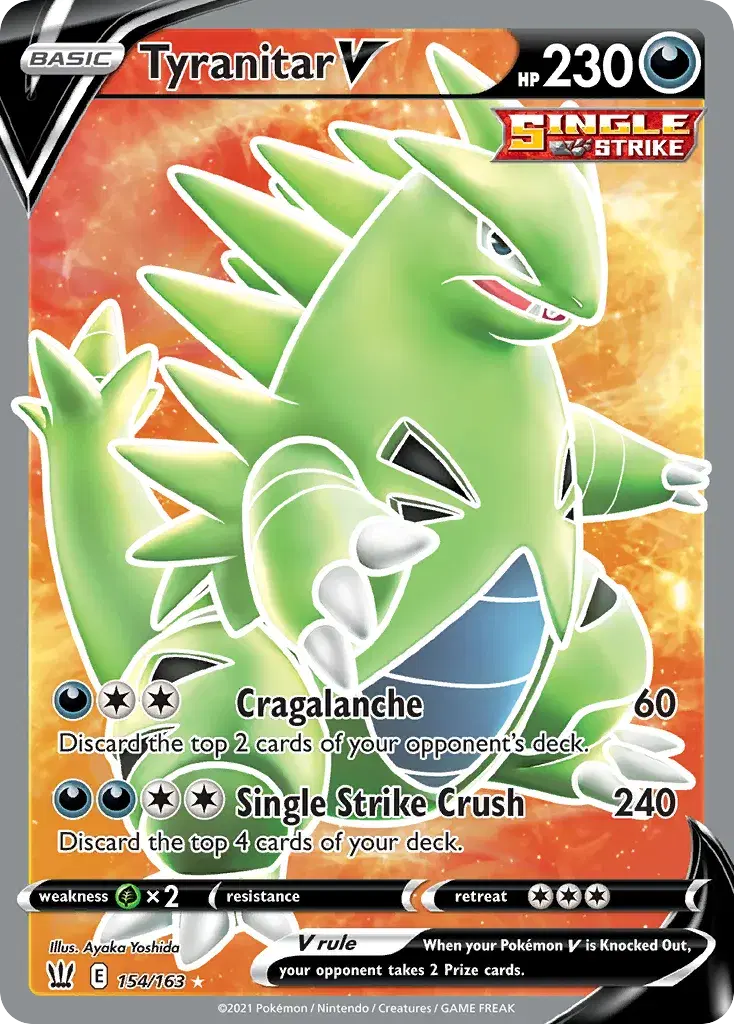 Tyranitar V Battle Styles 154