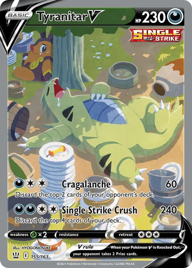 Tyranitar V Battle Styles 155