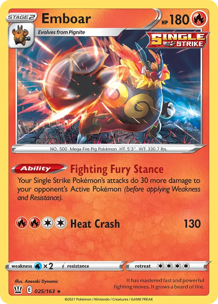 Emboar Battle Styles 25