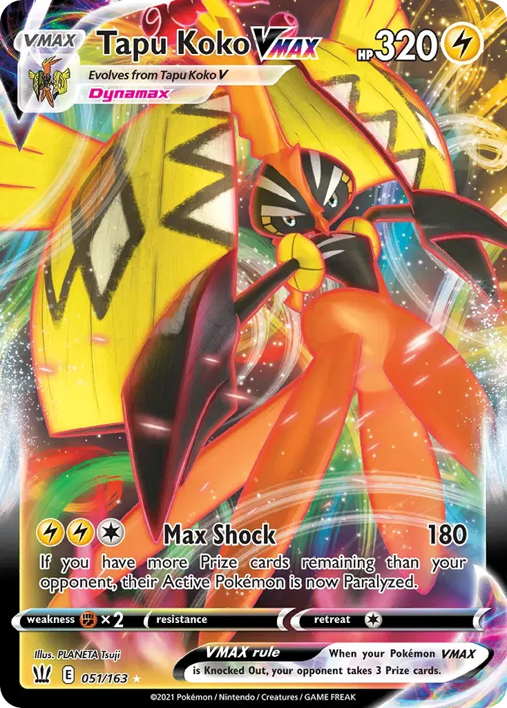 Tapu Koko VMAX Battle Styles 51