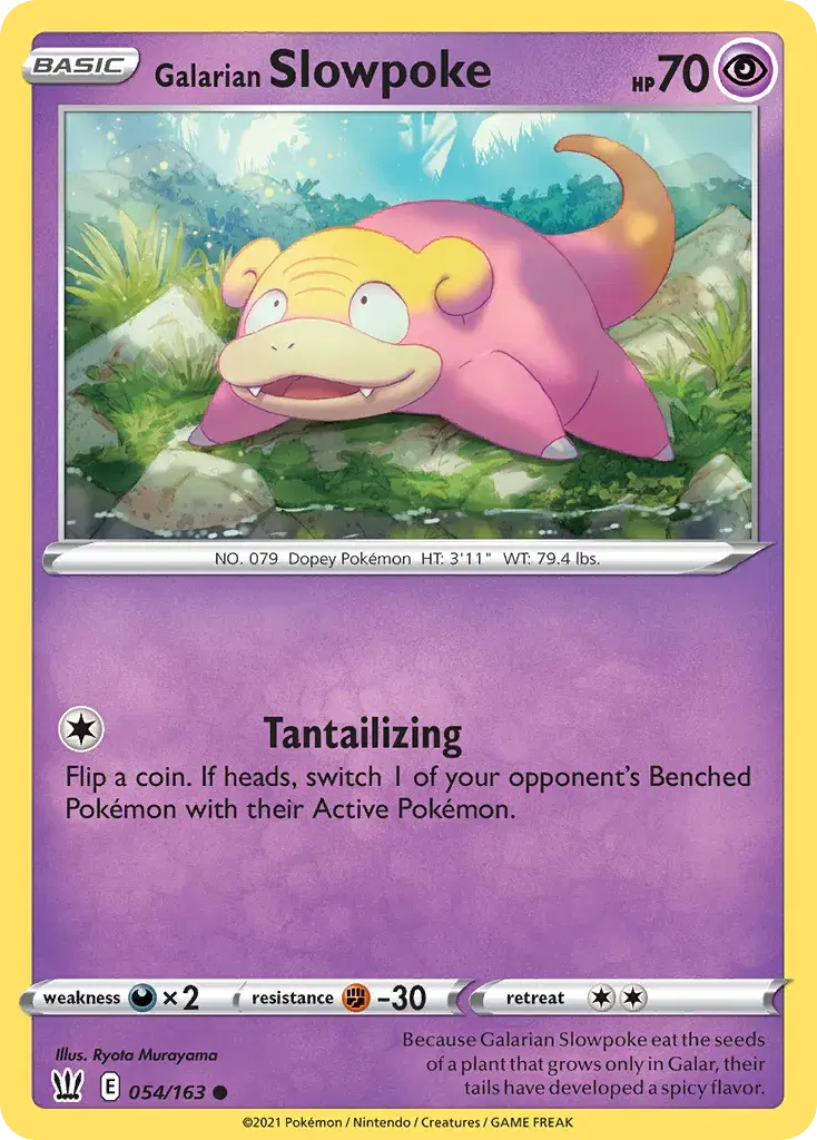 Galarian Slowpoke Battle Styles 54
