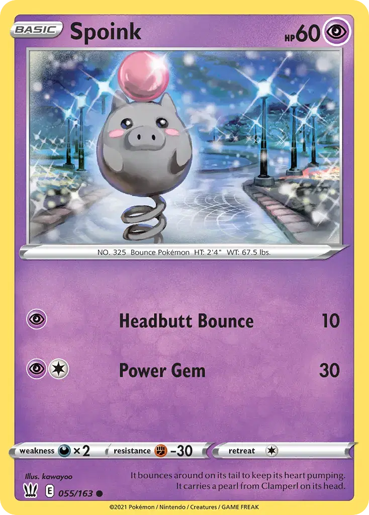 Spoink Battle Styles 55
