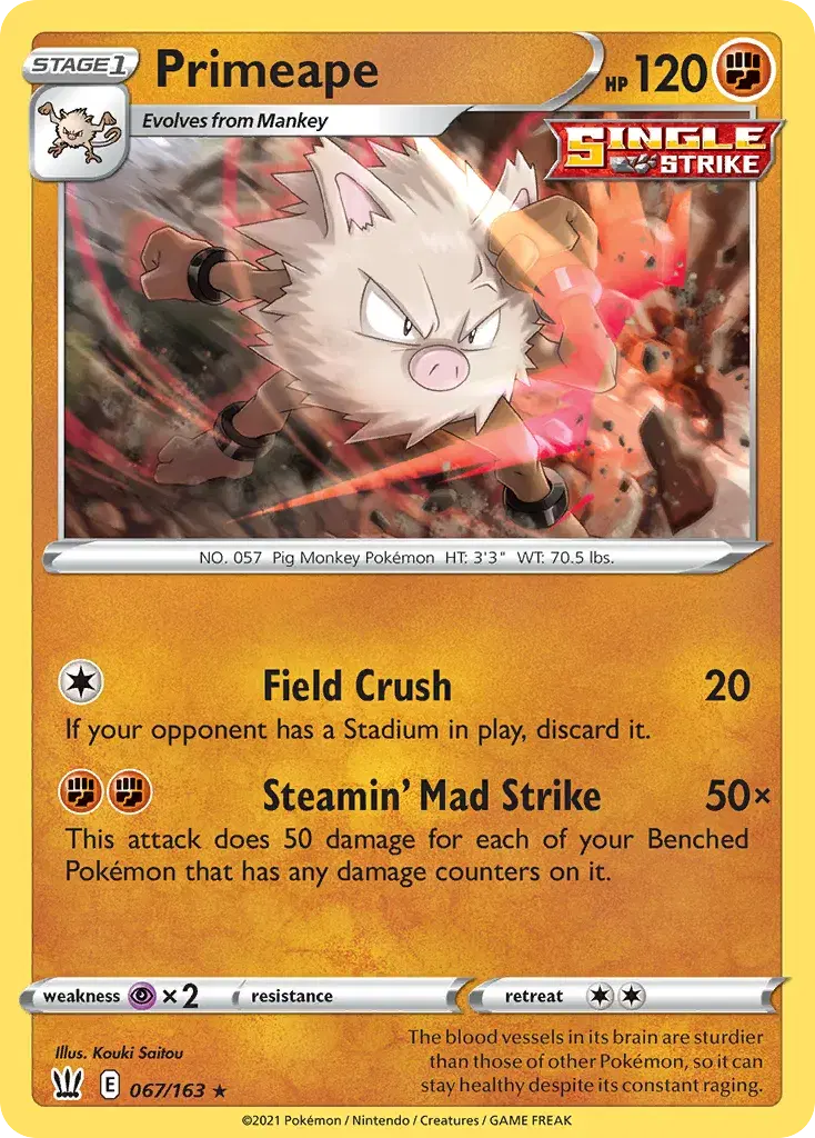 Primeape Battle Styles 67
