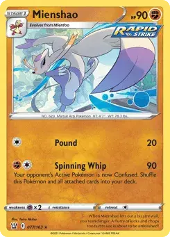 Mienshao Battle Styles