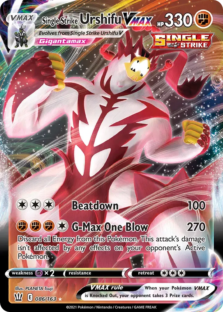 Single Strike Urshifu VMAX Battle Styles 86
