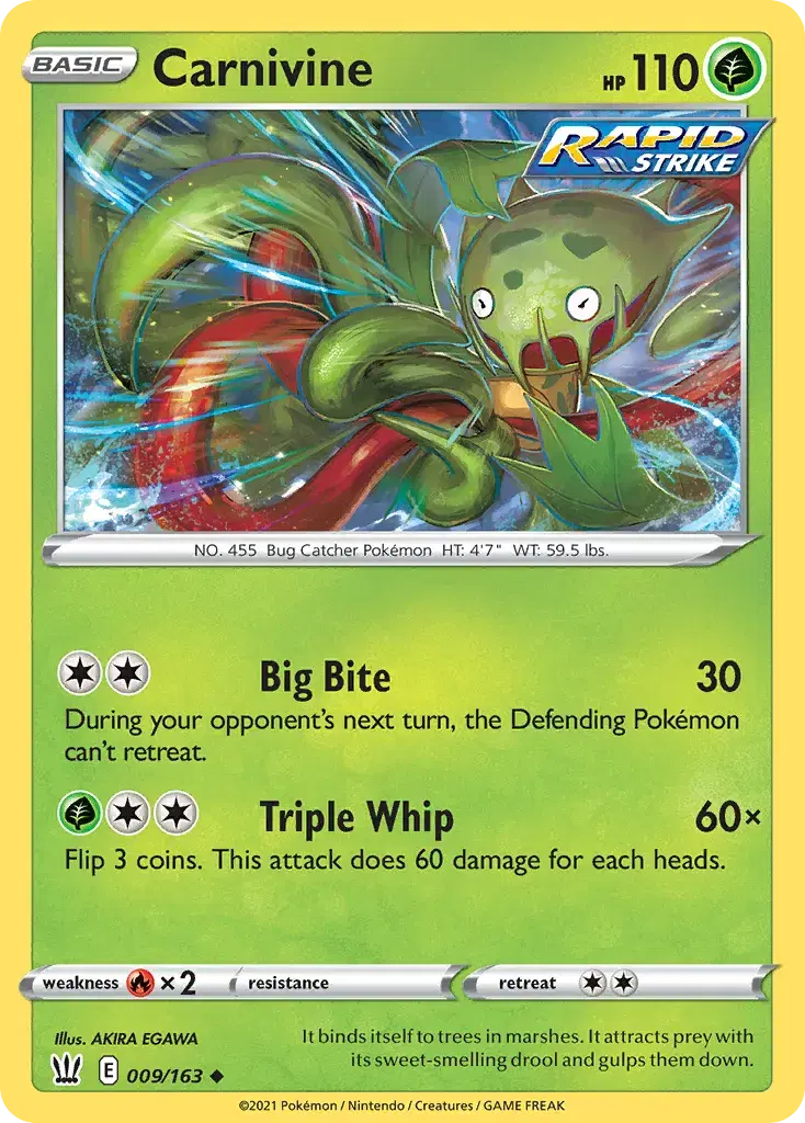 Carnivine Battle Styles 9