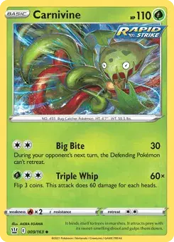 Carnivine Battle Styles