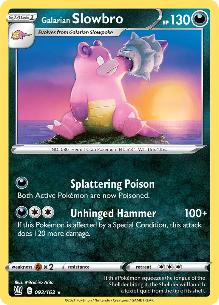 Galarian Slowbro Battle Styles 92