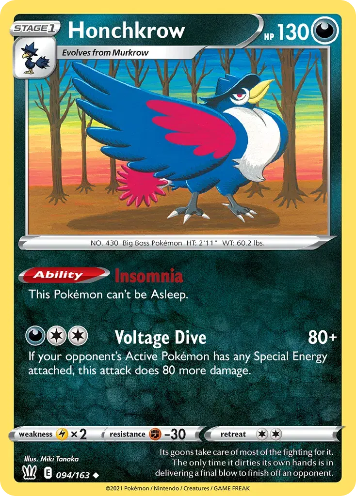 Honchkrow Battle Styles 94