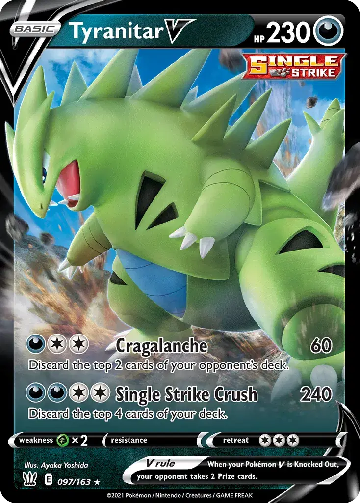 Tyranitar V Battle Styles 97