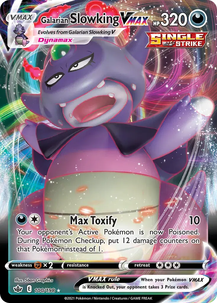 Galarian Slowking VMAX Chilling Reign 100
