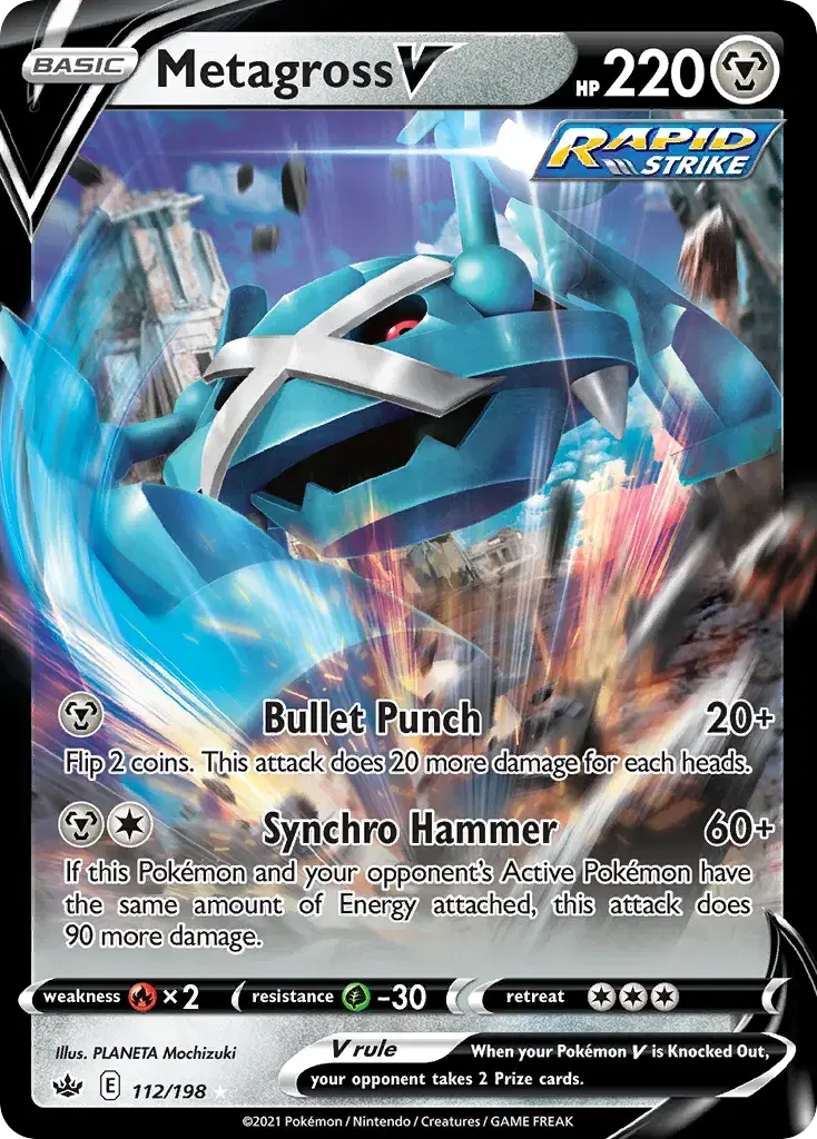 Metagross V Chilling Reign 112