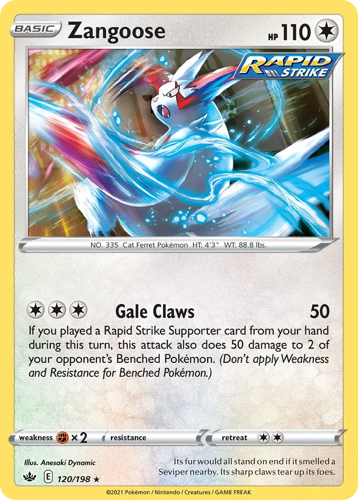 Zangoose Chilling Reign 120