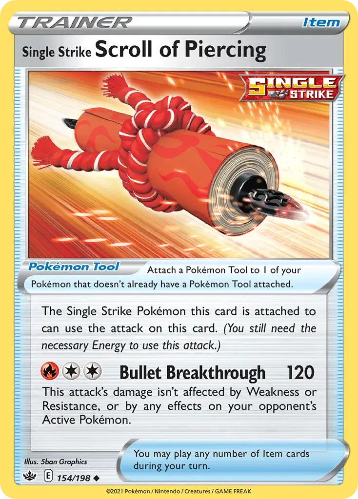 Single Strike Scroll of Piercing Chilling Reign 154