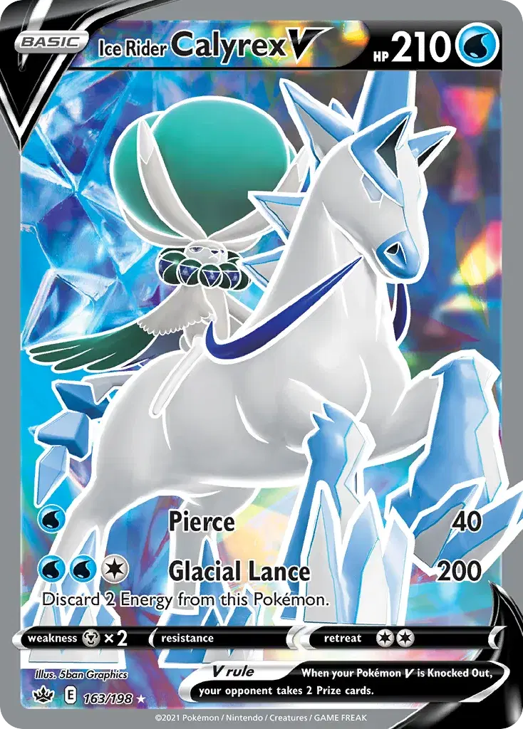 Ice Rider Calyrex V Chilling Reign 163