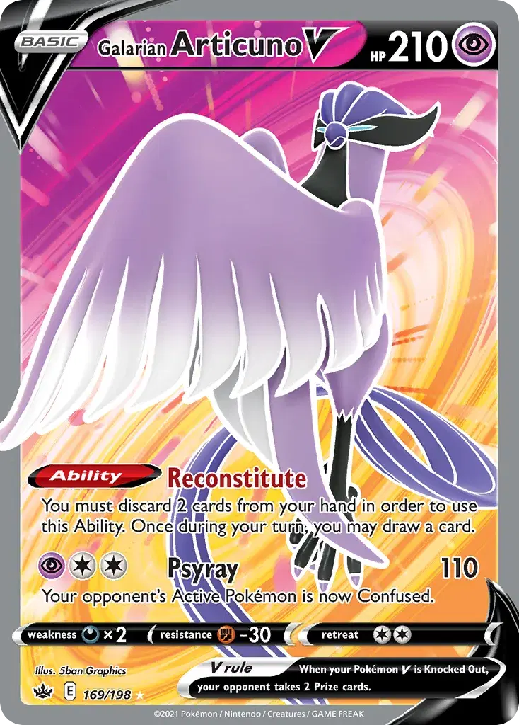 Galarian Articuno V Chilling Reign 169