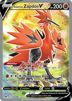 Galarian Zapdos V Chilling Reign