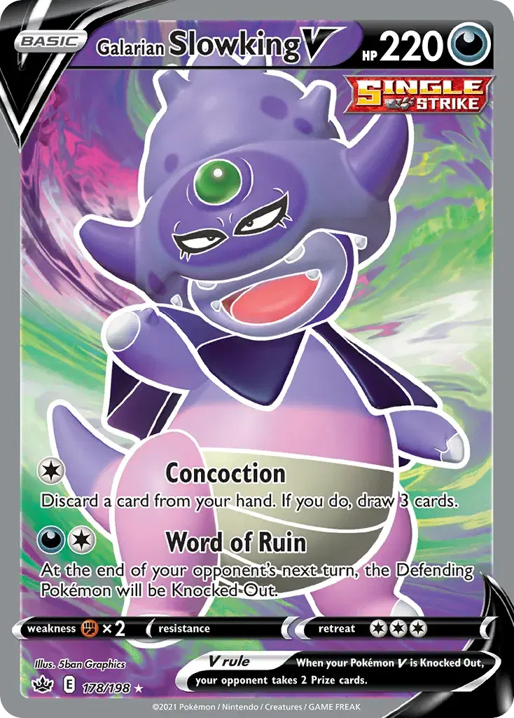Galarian Slowking V Chilling Reign 178