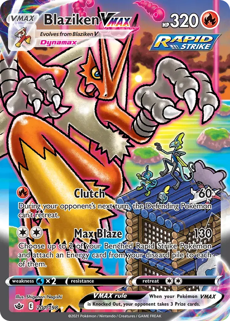 Blaziken VMAX Chilling Reign 201
