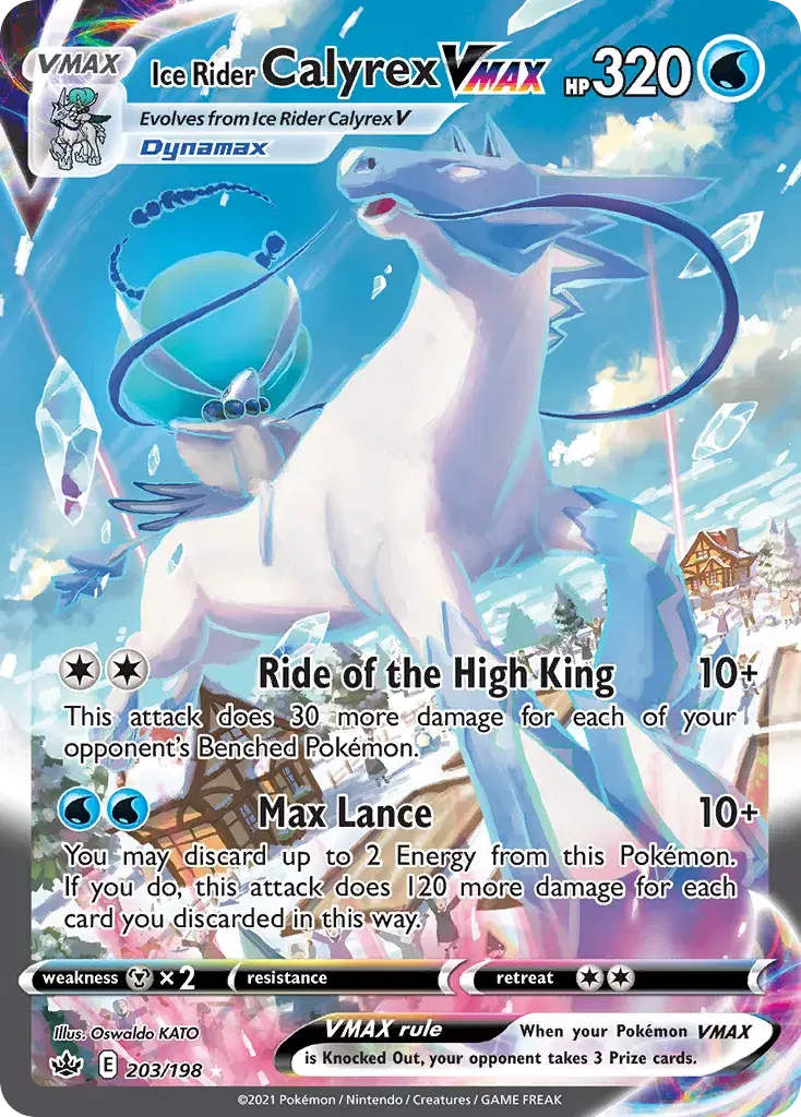 Ice Rider Calyrex VMAX Chilling Reign 203
