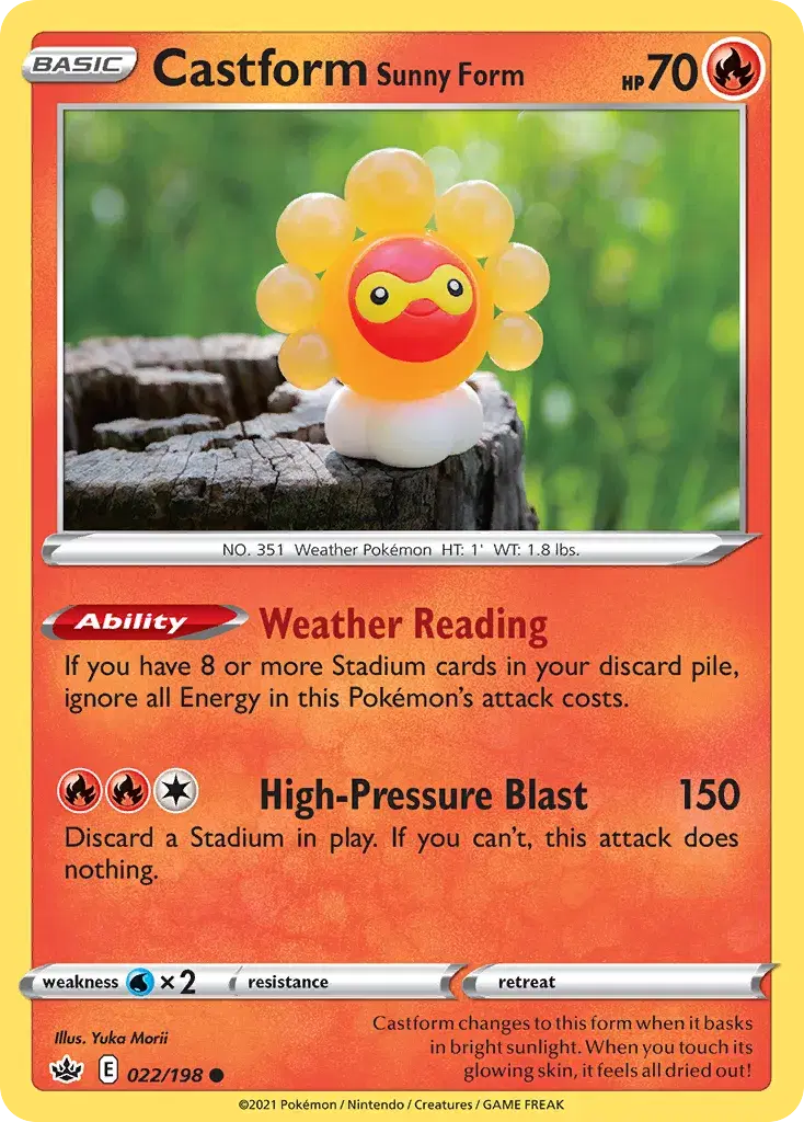 Castform Sunny Form Chilling Reign 22