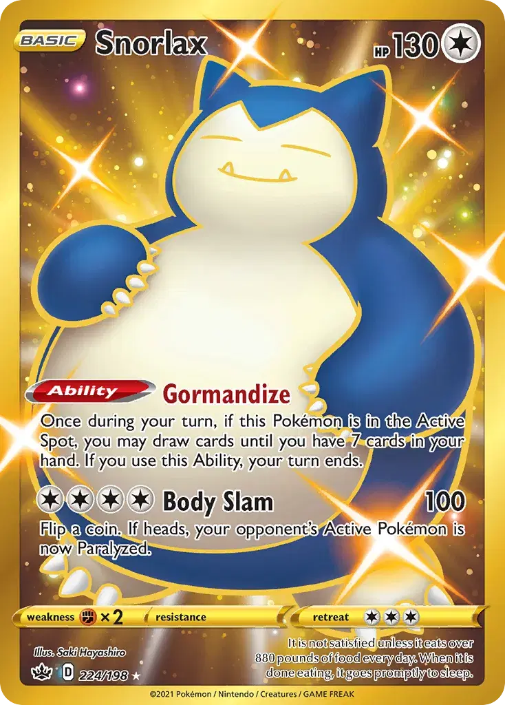 Snorlax Chilling Reign 224