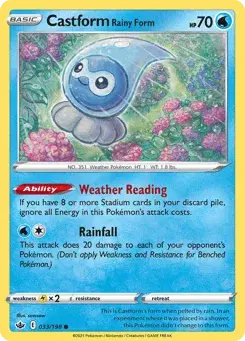 Castform Rainy Form Chilling Reign