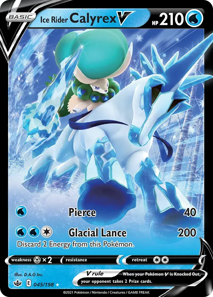 Ice Rider Calyrex V Chilling Reign 45