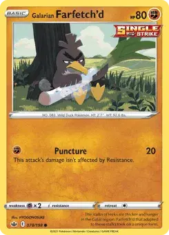 Galarian Farfetch'd Chilling Reign