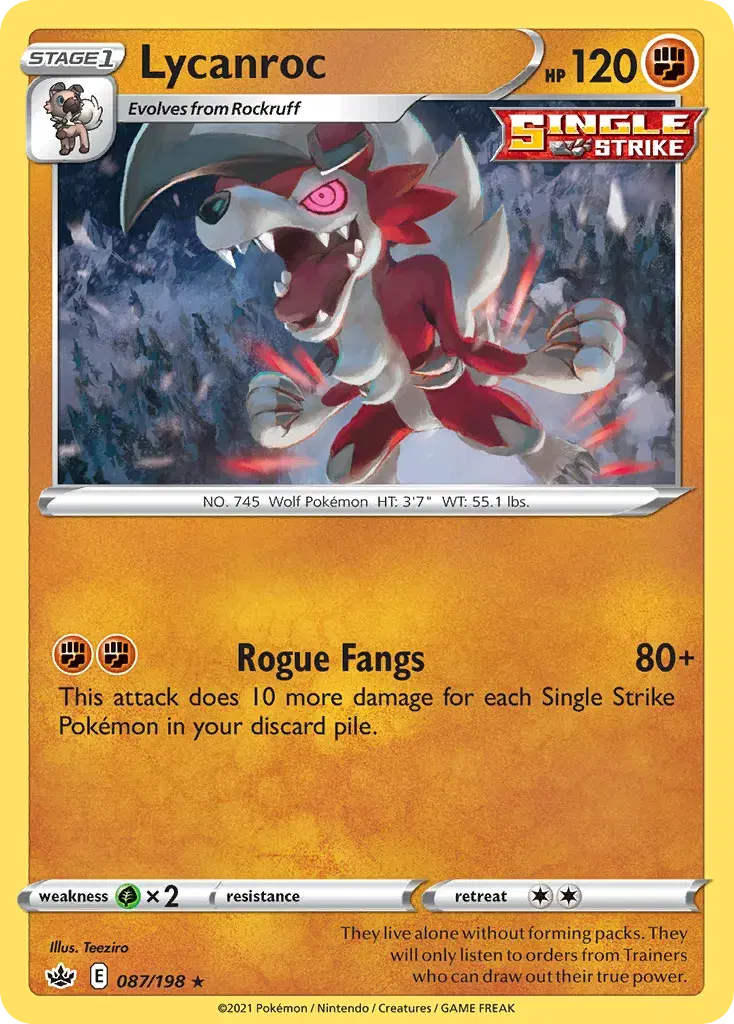 Lycanroc Chilling Reign 87