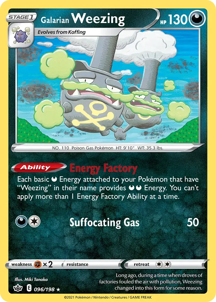 Galarian Weezing Chilling Reign 96