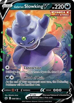 Galarian Slowking V Chilling Reign