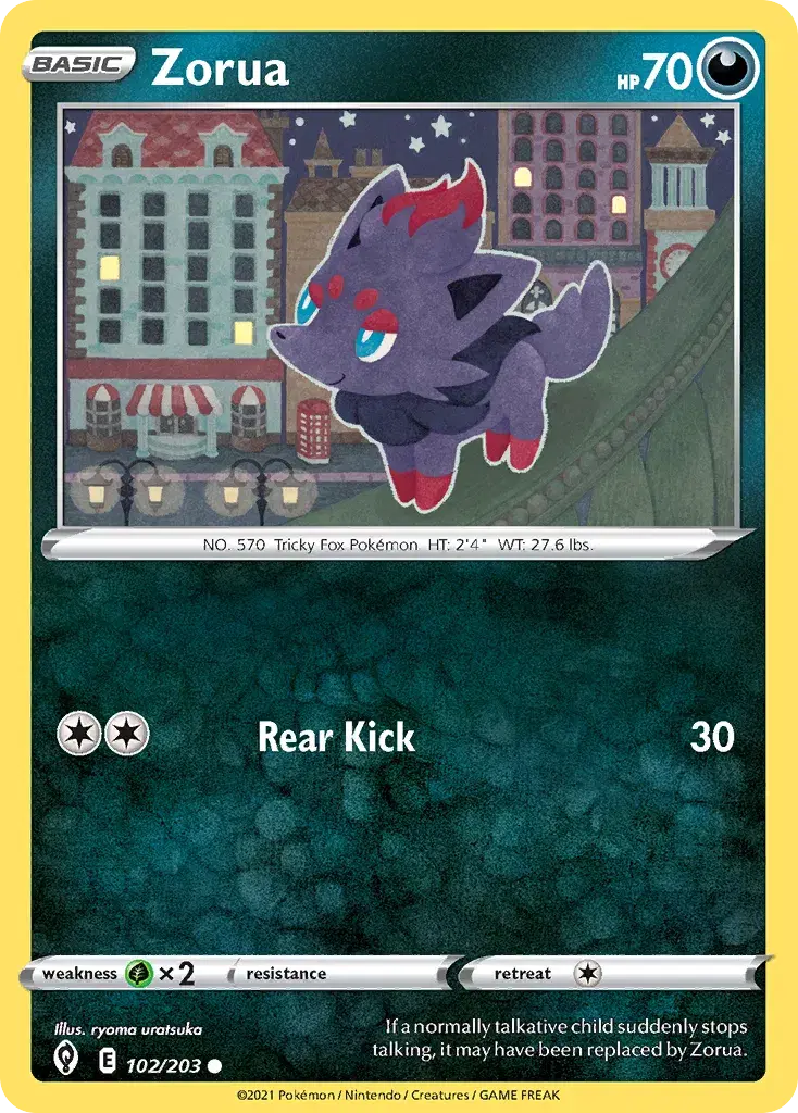 Zorua Evolving Skies 102