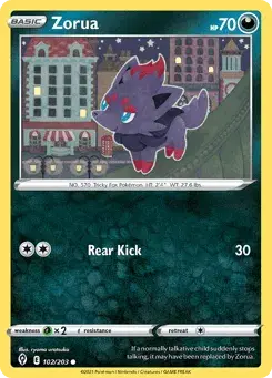 Zorua Evolving Skies