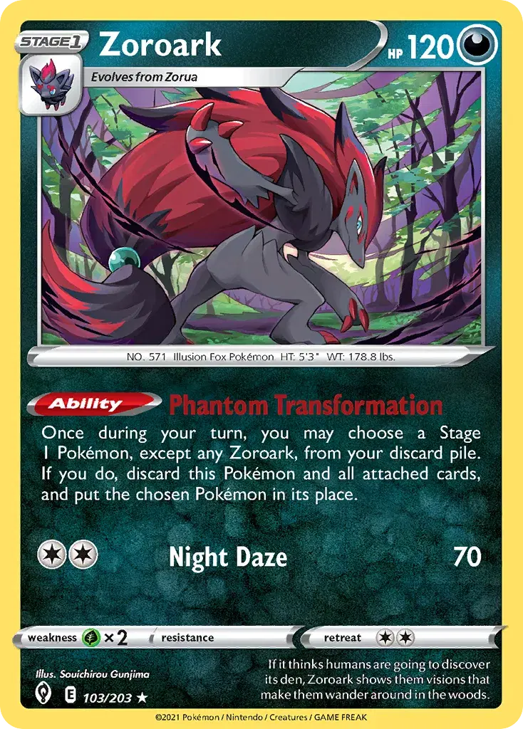 Zoroark Evolving Skies 103