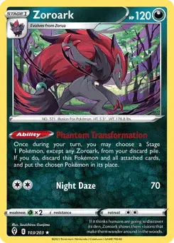 Zoroark Evolving Skies